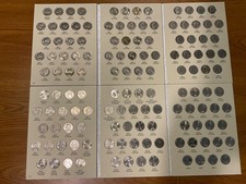 Jefferson Nickels Set 1962 - 2026 in Harris Coin Folders; Full AU 128 Coin Set picture
