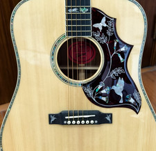 U.S. spot Doves In Flight Acoustic Guitar Natural Gloss Finish Abalone Bird Inly picture
