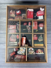 Vintage Coca-Cola Miniature Collectibles Shadow Box Coke Magnets 20in. x 14in. picture