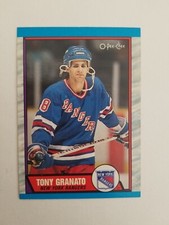 1989-90 O-Pee-Chee #161 Tony Granato New York Rangers Rookie picture