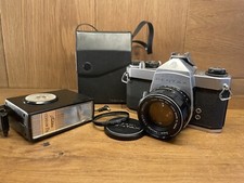 *Near Mint w/ Flash* Pentax SL Film Camera Super Takumar 55mm F/1.8 Lens From JP picture