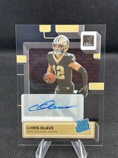 2022 Panini Clearly Donruss Rated Rookie Autographs Chris Olave Saints #59 RC picture