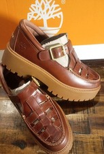 Womens Timberland Stone Street Platform Buckle Shoe Rust  Full-Grain Leather 9.0 picture