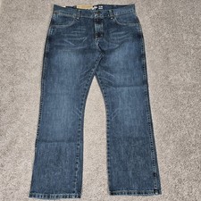 Wrangler Retro Slim Boot Jeans Men's 36X30 Blue Western Cowboy Ranchwear picture