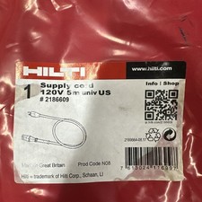 Genuine Hilti Supply Cord 2186609 120V 5m Univ. US picture