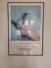 Pencil Signed Fritz Scholder Lithographic Poster Painting Scottsdale Santa Fe... picture