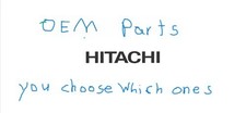 HITACHI OEM Parts for Hitachi Pneumatic Tools You Choose Which One - NOS picture