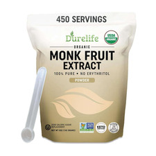 Durelife Organic 100% Pure Monk Fruit Sweetener, No Erythritol, 5 Oz | Zero picture