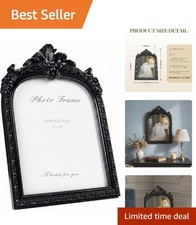 Black Ornate Arched Frame for 8x10 Photos - Ideal Gift for Memory Preservation picture
