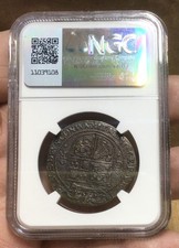 (1637-42) Scotland Charles I 12 Shillings MM Thistle S-5562 KM84 NGC AU Details picture