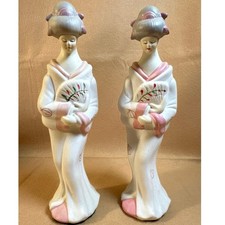 Vintage bisque porcelain Japanese geisha figurines Especially for Sophia Anne picture