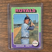🔥Topps 1975 George Brett #228 Kansas City Royals - Vintage - HOF 🔥 picture