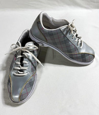 Dexter Slide-Rite Women’s Bowling Shoes Gray Plaid Lace-Up US 9 M picture