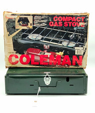 Vintage Coleman 425F 2-Burner Camp Stove w/ Box - August 1988 - Tested & Working picture