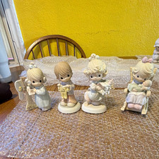 Pristine Precious Moments Enesco Porcelain Figurines Mixed Lot of 4 (1989-2004) picture