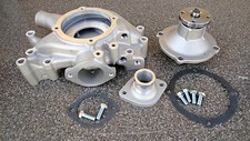 ENGINE WATER PUMP BB MOPAR 350-440 ALUMINUM WATER PUMP HOUSING+PUMP+INLET SET picture