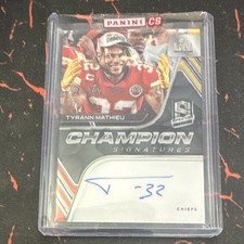 2020 Panini Spectra Tyrann Mathieu Auto Champion Signatures /35 #CS-TM Chiefs picture