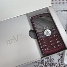 LG enV3 Red Verizon Cell Phone - Box Manual - For Parts Repair UNTESTED picture