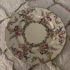 4 Vintage Rosenthal Ivory Linnie Lee China Calico Pink Dinner Plates 10 Inches picture
