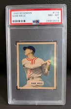 1949 Bowman Set-Break #118 Sam Mele PSA 8 NM-MT picture