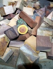 20Lbs /Value Hardwood Scrap Turning Blanks,Black Walnuts, Oak, Ambrosia Maple. picture