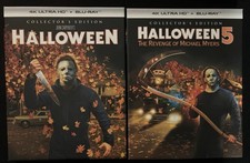 Halloween 1 + 5 The Revenge of Michael Myers (4K Blu-ray) W/ OOP Hard Case picture