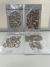 SpellBinders Club Cutting Dies 4 pkgs 2022  Happy Love Gift 38 Dies 7 Foil Plate picture