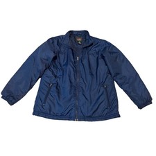 LL Bean Women's Thermolite Active Jacket Medium Navy Blue Full Zip OUW49 picture