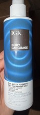IGK Body Language Rice Water Plumping Thickening Mist Detangling Heat 7 oz picture