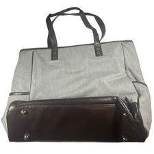 Thirty-One Cindy Purse Shoulder Bag Gray & Brown picture