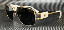 VERSACE VE2251 147187 White Gold Grey Men's 63 mm Sunglasses picture