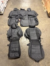 Full Set Takeoff Gmc Sierra 1500 2022-2026 Black Leather Seat Covers picture