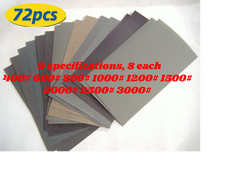 Sandpaper Wet Dry 28pc 36pc 42pc 72pcs 14 specs 120-3000 Grit Sanding Paper picture