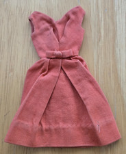 1962-63 Vintage Barbie Orange or Coral Campus Belle Pak Dress Mattel GC Japan picture