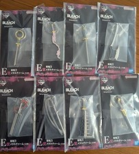 BLEACH Ichiban Kuji Zanpakuto Metal Charm Prize E Bandai Complete Set of 8 NEW picture