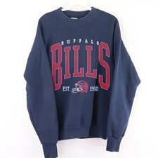 NFL Buffalo Bills football classic navy crewneck sweatshirt QT6313 picture