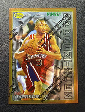 Topps 1996-97 Topps Finest Common Bronze Allen Iverson Rookie #69 76ers picture