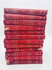 John L. Stoddards Lectures 12 Volumes Books Hardcover Vintage Blach illustrated picture