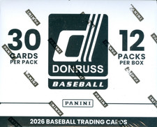 2026 Panini Donruss Baseball Factory Sealed Jumbo Cello Value Fat Pack Box picture