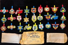 1950s Roy Rogers/Dale Evans Post Raisin Bran Cereal Premium Tin Litho LOT OF 27 picture