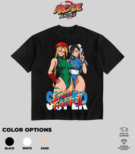 Arcade Anime Super Street Fighter II Capcom Heavyweight Cotton T-Shirt picture
