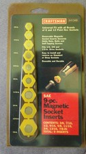 Sears Craftsman USA Nos SAE 9pc Magnetic Socket Insert Set 9 41349, nos picture
