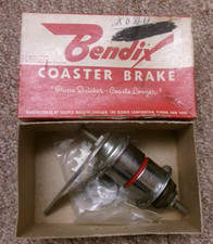 NOS 1950'S VINTAGE BENDIX COASTER BRAKE REAR HUB ORIGINAL IN BOX BICYCLE picture