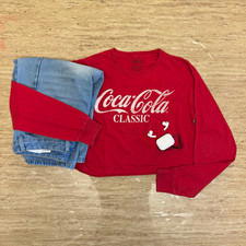 Vintage y2k Coca-Cola Cropped shirt picture