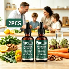 2PCS Purelia Liver Restore Drops – Complete Liver Detox Support Supplement 60ml picture
