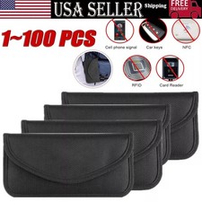 NEW Faraday Bag Cell Phone Wallet Blocker Radiation Signal Shielding Case Lot picture
