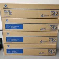 Genuine Konica Minolta DR618 Drum Unit Lot 4pc YMC ACV8-0TE + Black ACV8-0RE picture