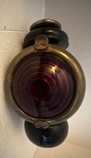 Ford Model 8 Antique Car Lantern Brass And Steel Red Lens picture