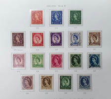 Great Britain 1952-53 QE11 set of 17 plus Crowing set of 4 used picture
