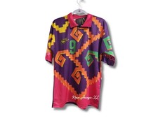 Jorge Campos # 9 - Mexico 1995 Multicolor ORANGE/PINK/PURPLE - JERSEY picture
